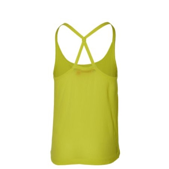 Kids Bright Yellow Ruffle Tank Top - Picture 2 of 3